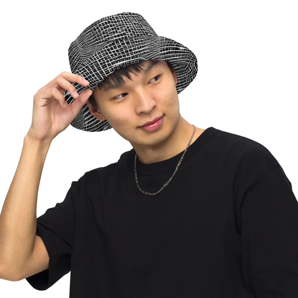 Urban Pulse on Reversible Bucket Hat — Front Inside
