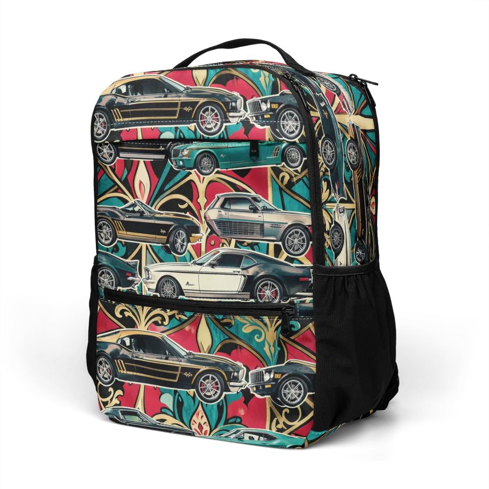 Chrome Deco Rally on Utility Backpack — Left Front