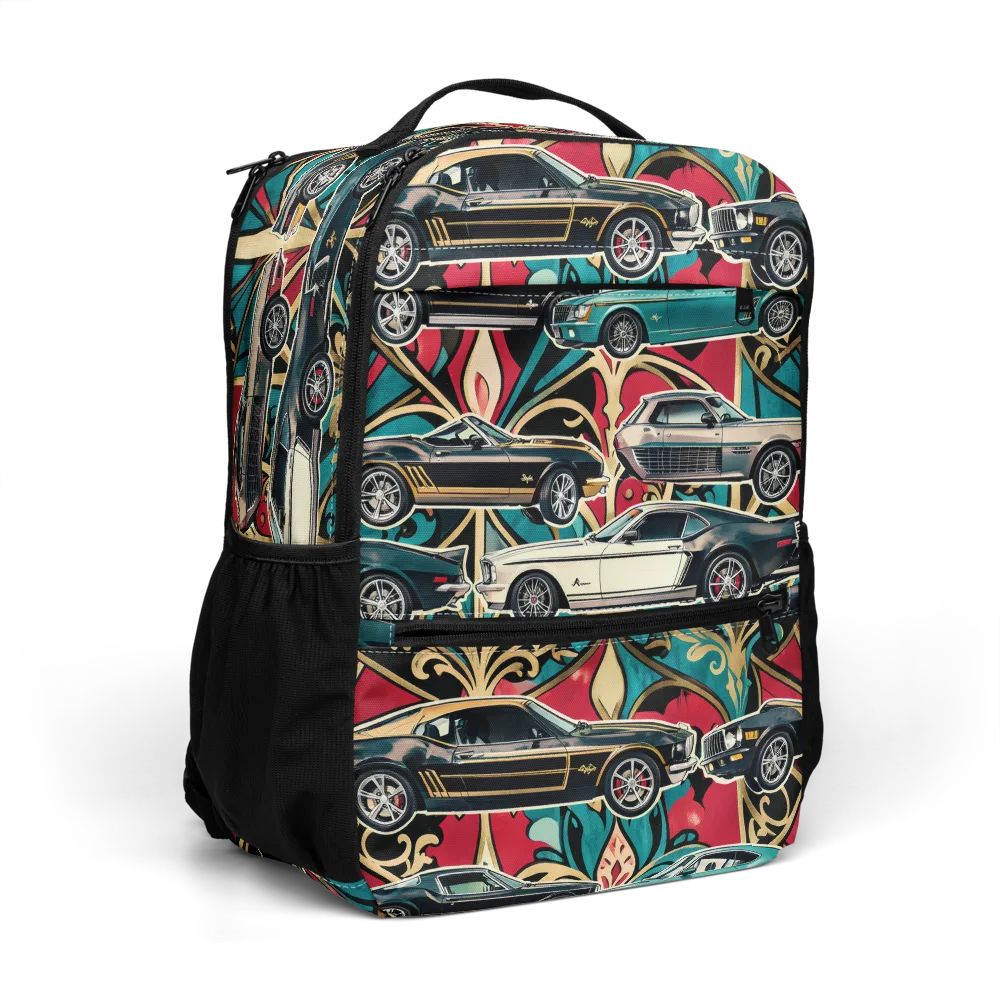 Chrome Deco Rally on Utility Backpack — Right Front