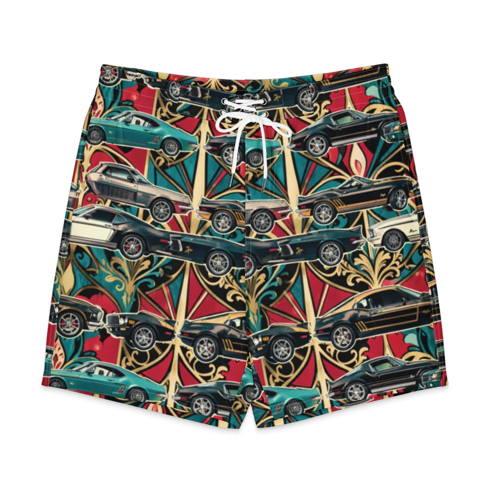 Chrome Deco Rally on Men's Board Shorts — Front