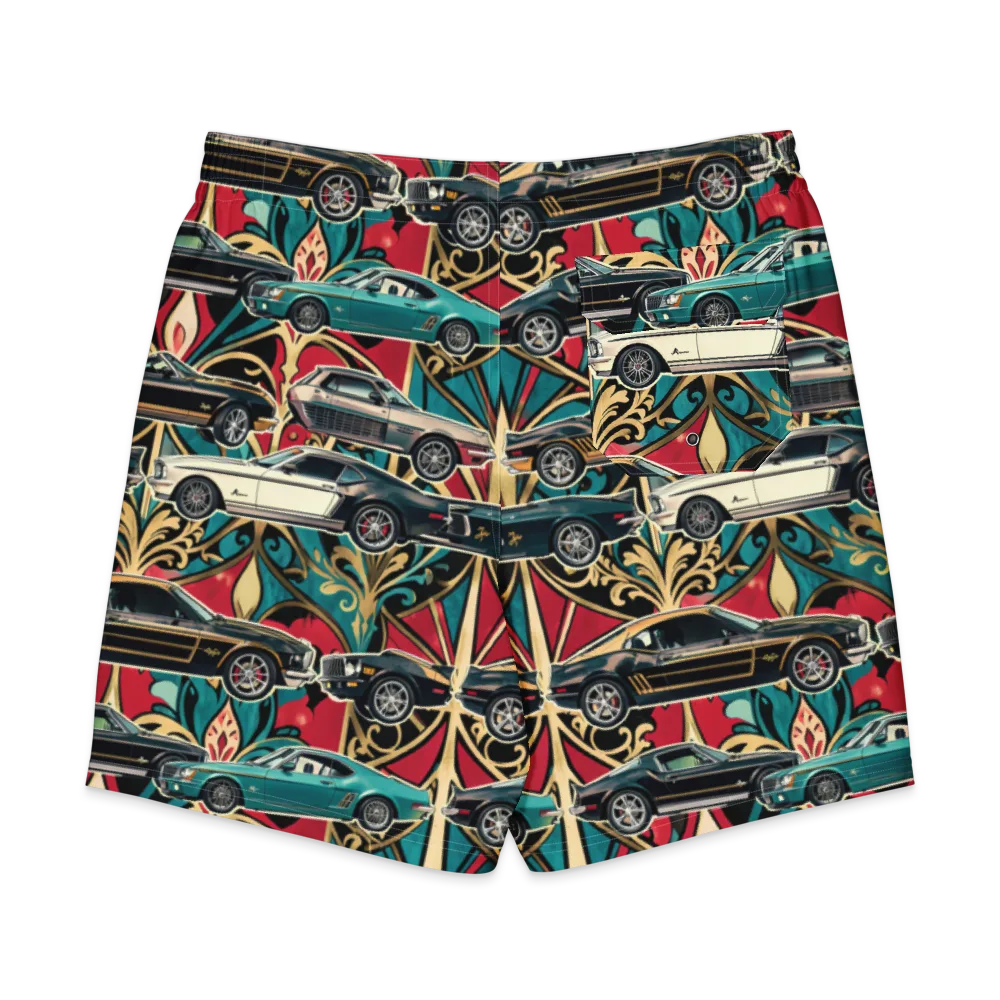 Chrome Deco Rally on Men's Board Shorts — Back