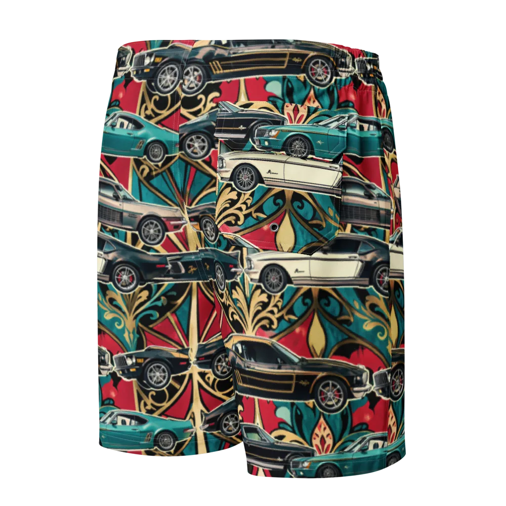 Chrome Deco Rally on Men's Board Shorts — Back