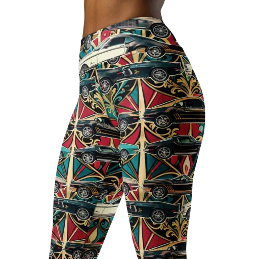 Chrome Deco Rally on a Yoga Leggings