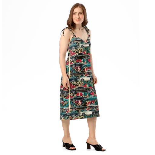 Chrome Deco Rally on a Slip Dress