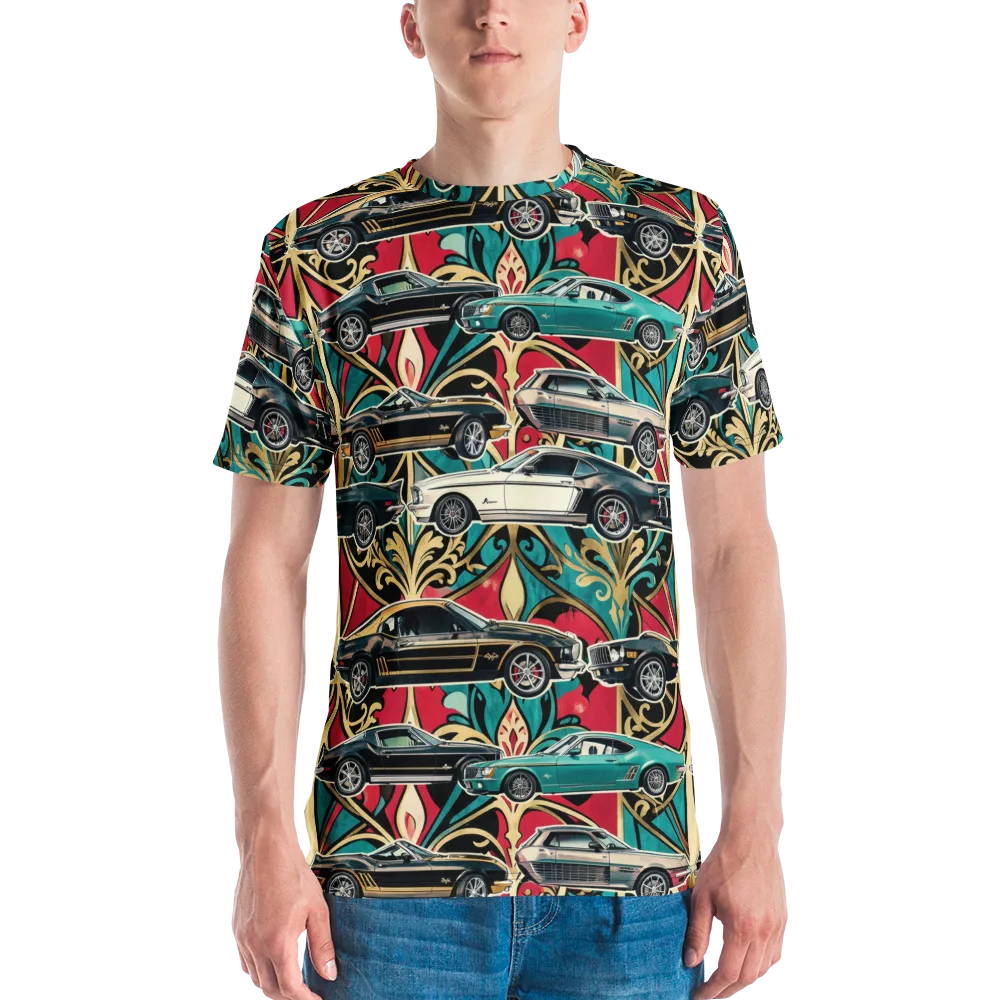 Chrome Deco Rally on Men's Crew Neck T-Shirt — Front