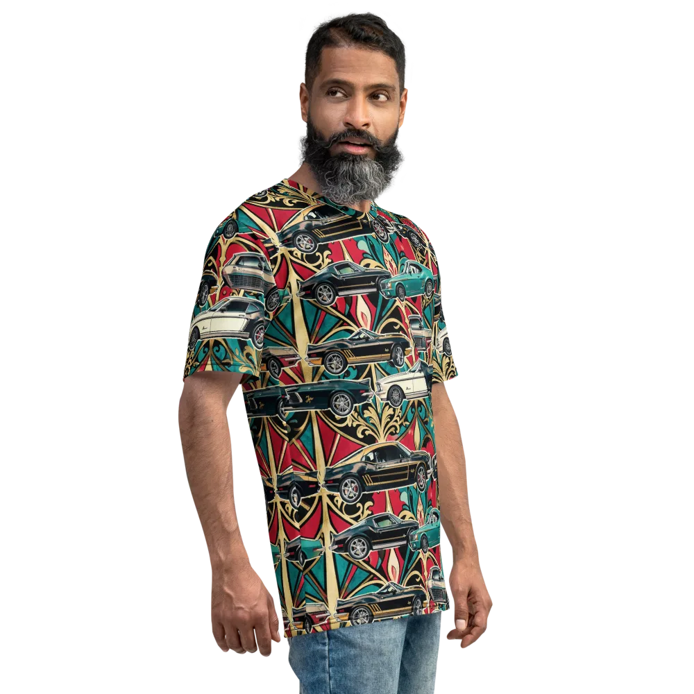 Chrome Deco Rally on Men's Crew Neck T-Shirt — Right