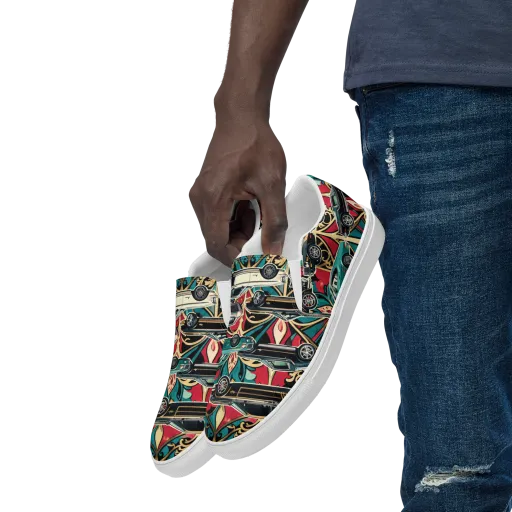 Chrome Deco Rally on a Men's Slip-On Canvas Shoes