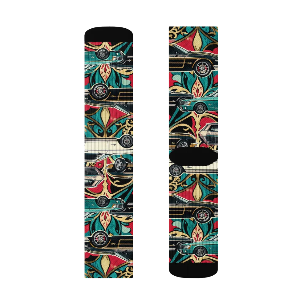 Chrome Deco Rally on Socks — Left Sock