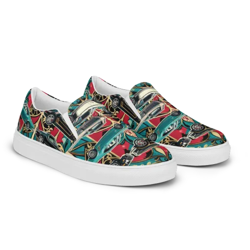 Chrome Deco Rally on a Women's Slip-On Canvas Shoes