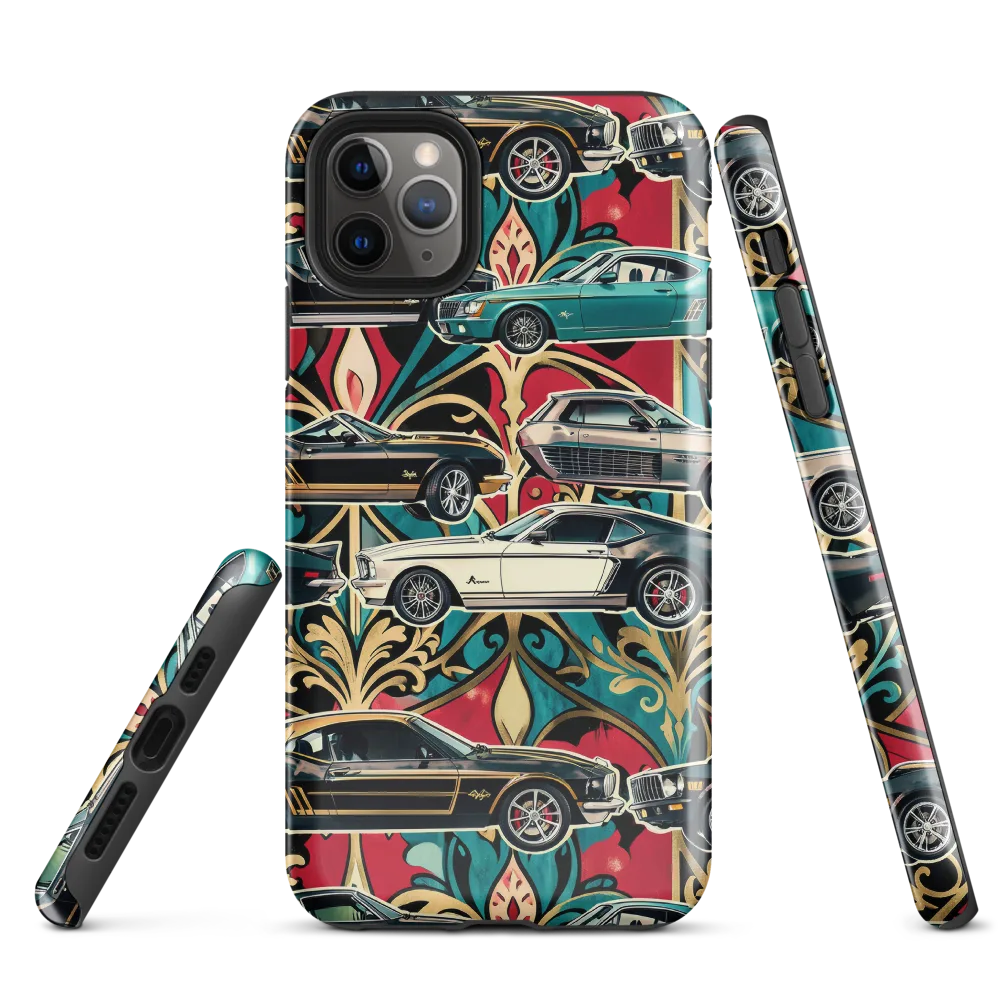 Chrome Deco Rally on Tough Case for iPhone® — Front