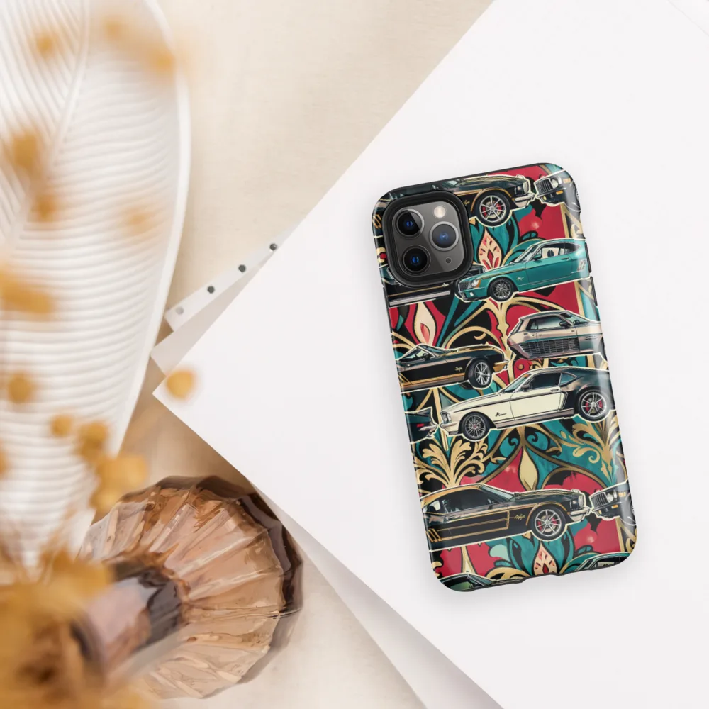 Chrome Deco Rally on Tough Case for iPhone® — Front