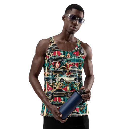 Chrome Deco Rally on a Men's Tank Top