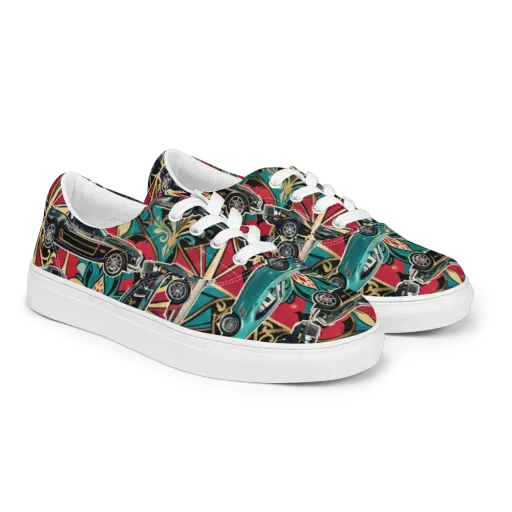 Chrome Deco Rally on a Men's Lace-Up Canvas Shoes