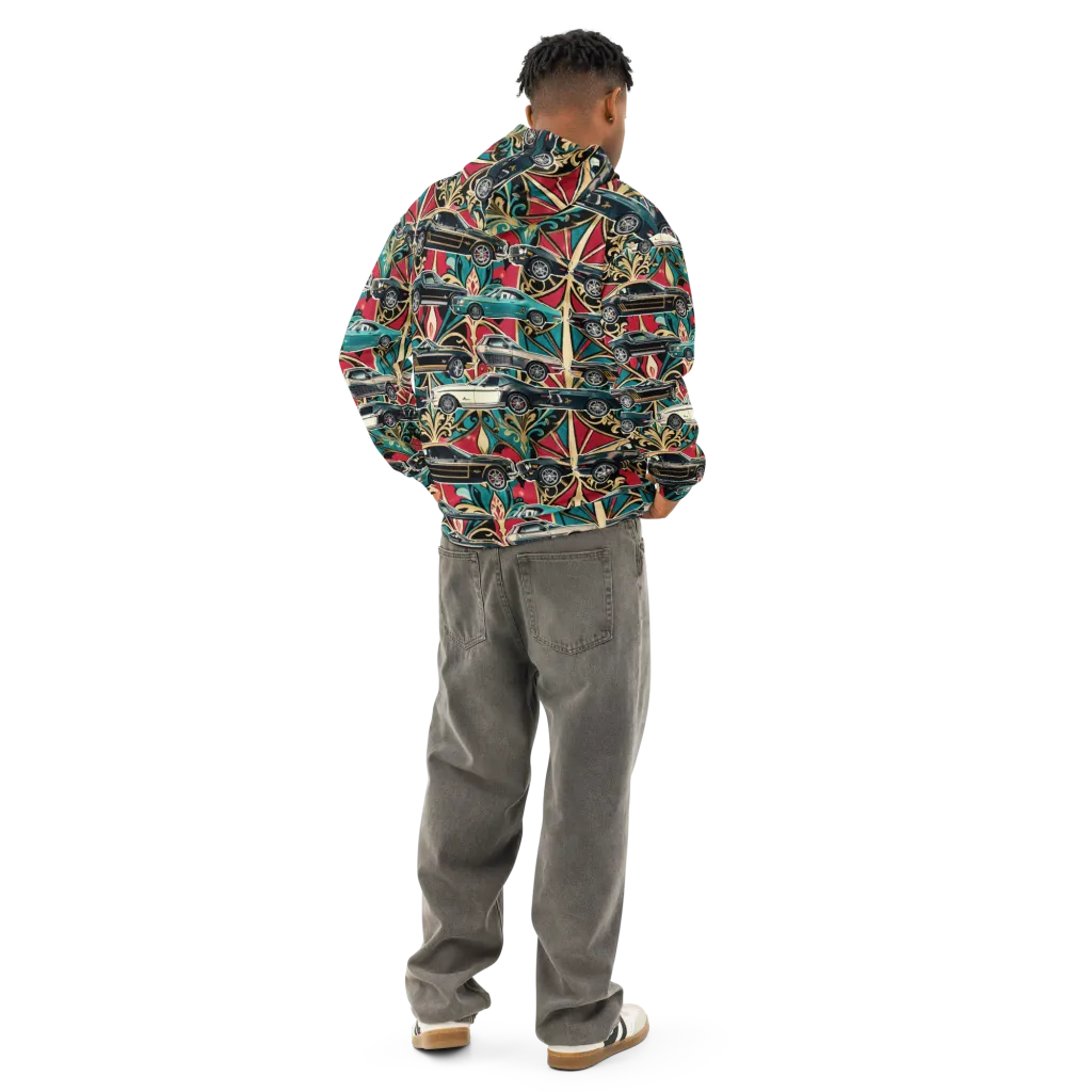 Chrome Deco Rally on Cotton Hoodie — Back