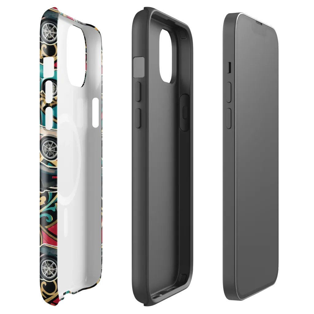 Chrome Deco Rally on MagSafe Tough Case for iPhone® — Front