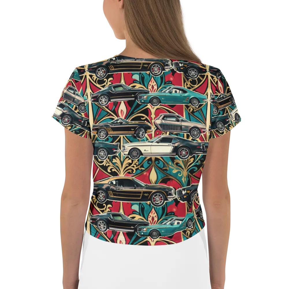 Chrome Deco Rally on Crop Tee — Back