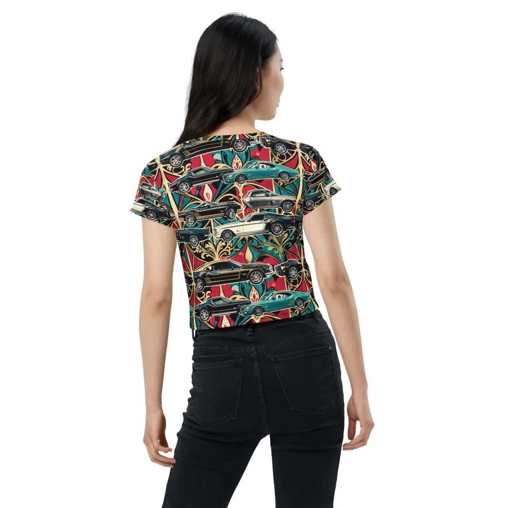 Chrome Deco Rally on Crop Tee — Back