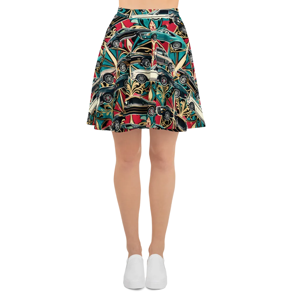 Chrome Deco Rally on Skater Skirt — Front