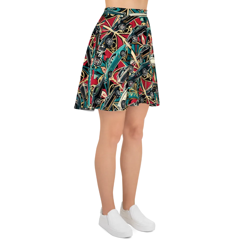 Chrome Deco Rally on Skater Skirt — Right