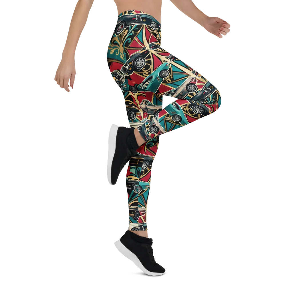 Chrome Deco Rally on Leggings — Right