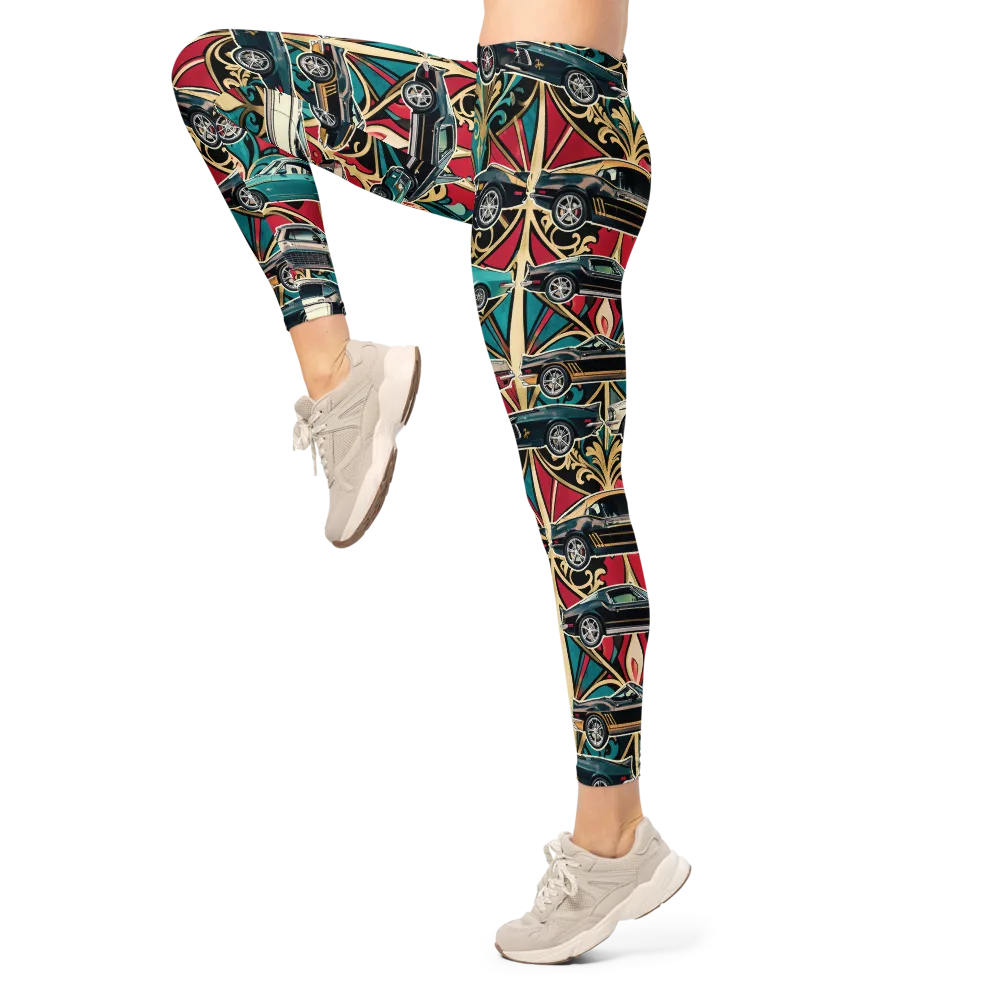 Chrome Deco Rally on Leggings — Left