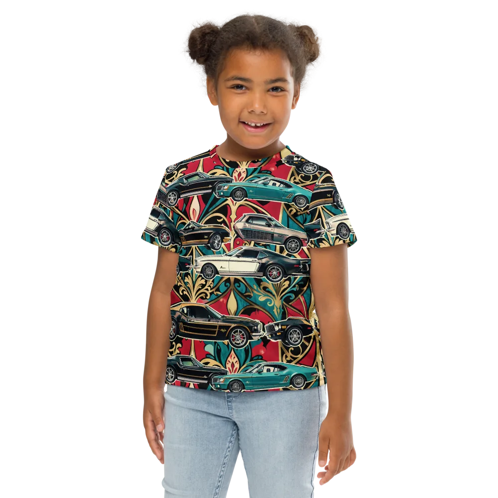 Chrome Deco Rally on Kids Crew Neck T-Shirt — Front
