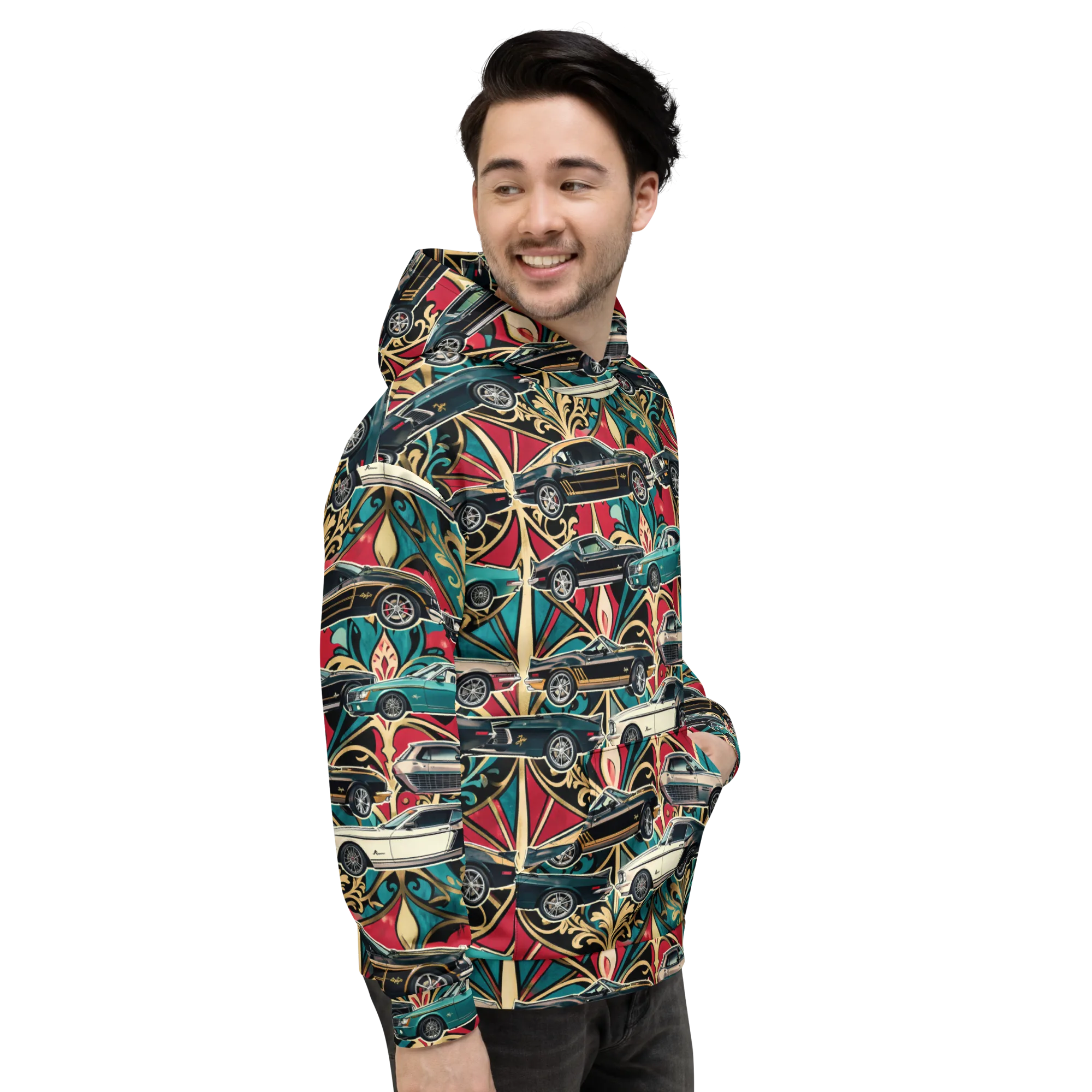 Chrome Deco Rally on Hoodie — Right
