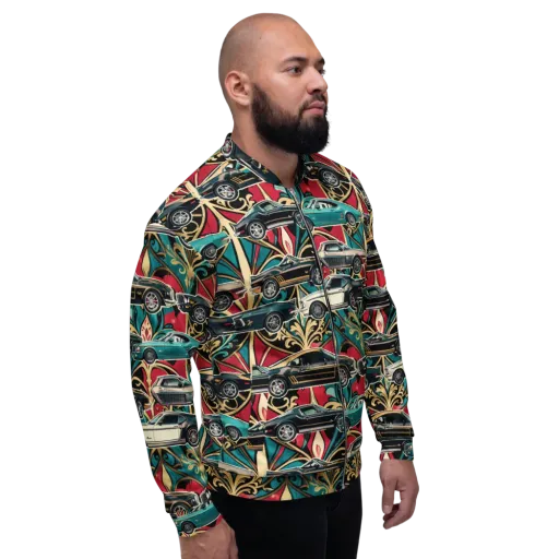 Chrome Deco Rally on a Bomber Jacket