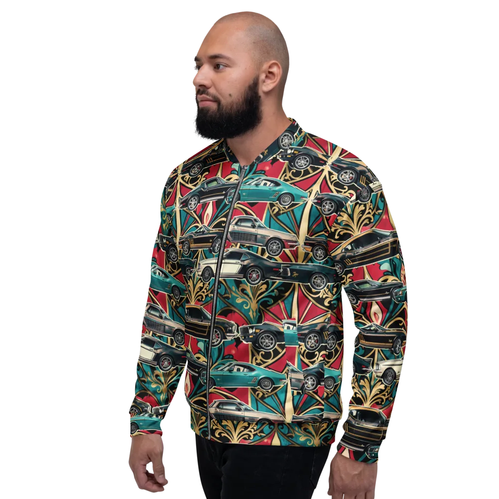 Chrome Deco Rally on Bomber Jacket — Left