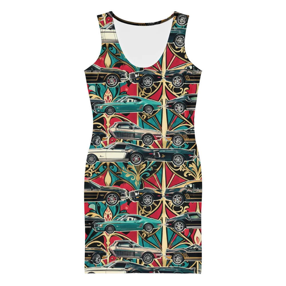 Chrome Deco Rally on Bodycon Dress — Front