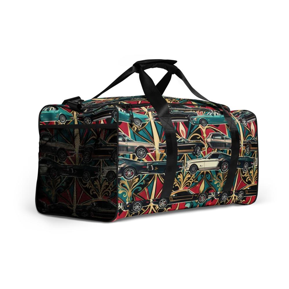 Chrome Deco Rally on Duffle Bag — Right Front
