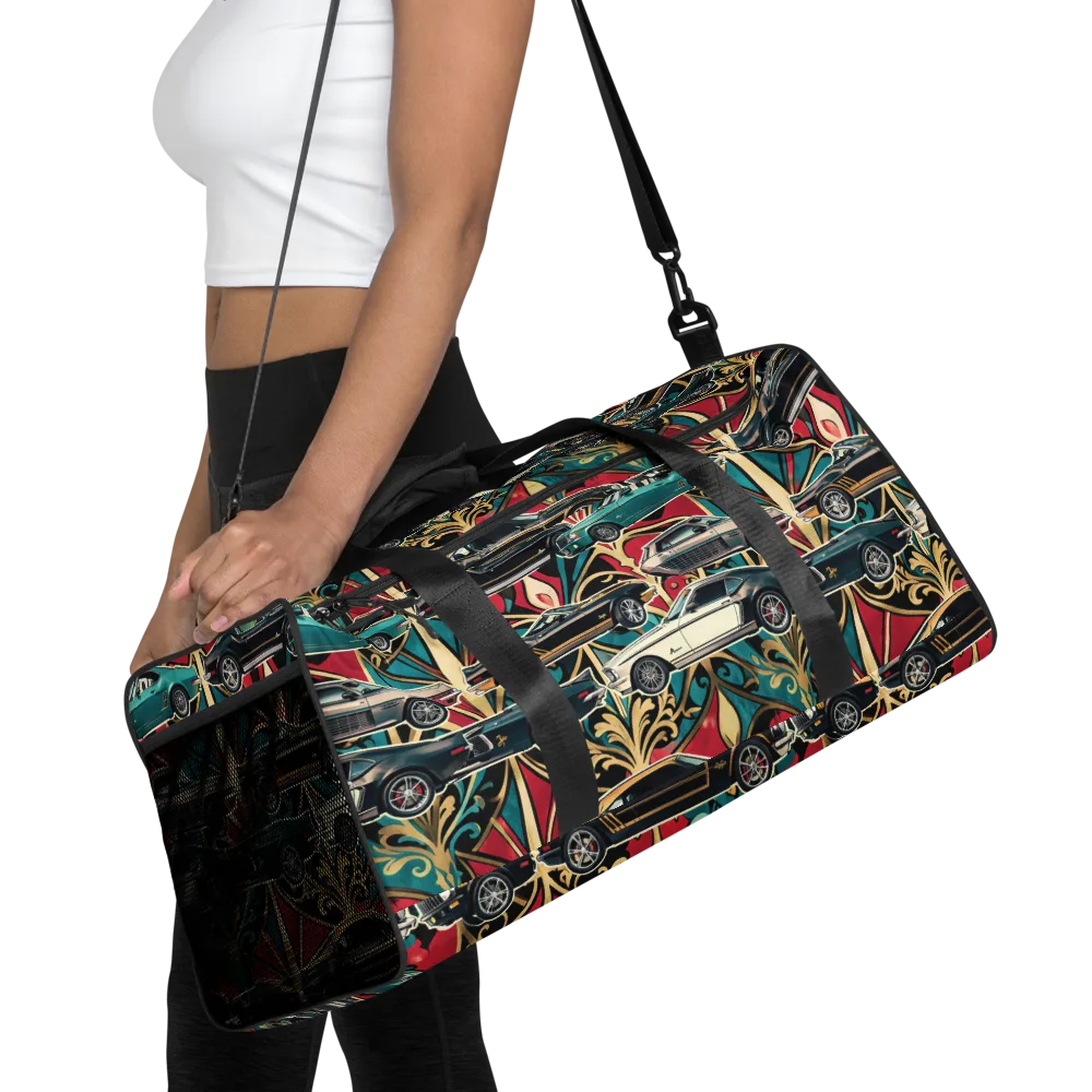 Chrome Deco Rally on Duffle Bag — Front