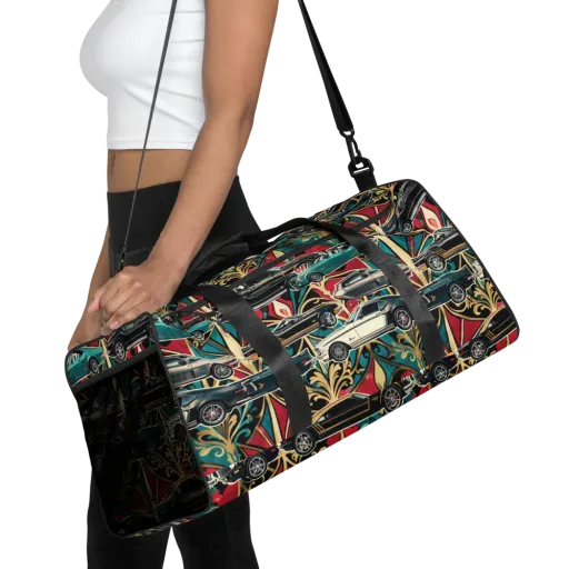 Chrome Deco Rally on a Duffle Bag
