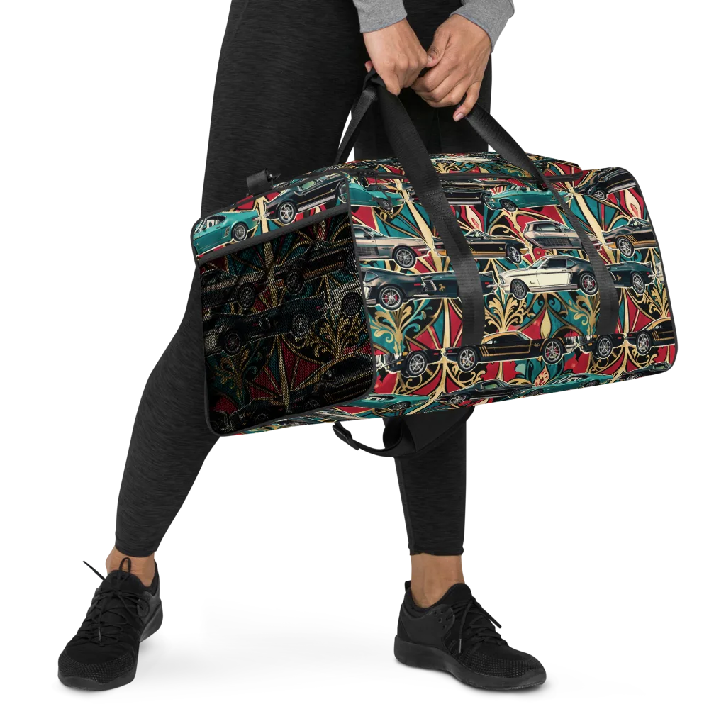 Chrome Deco Rally on Duffle Bag — Right Front