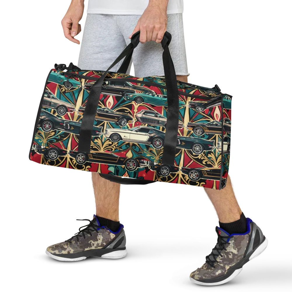 Chrome Deco Rally on Duffle Bag — Front