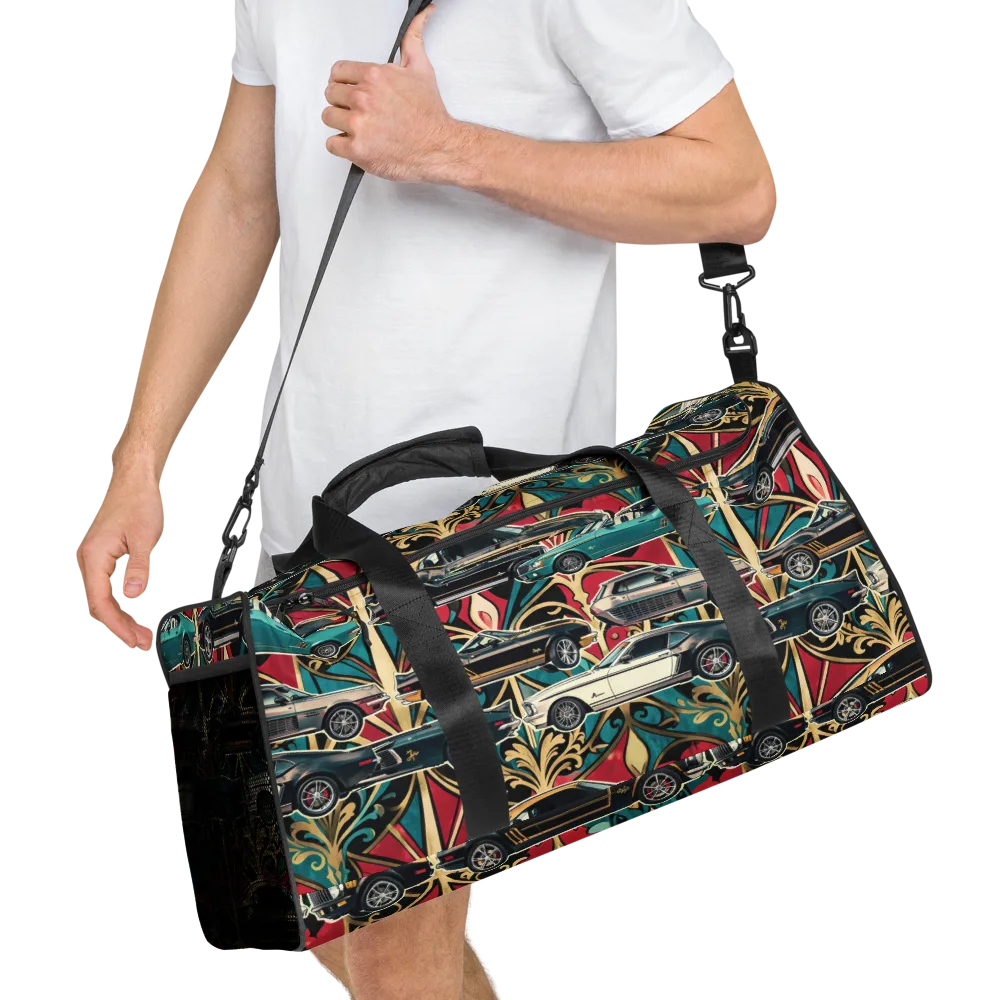 Chrome Deco Rally on Duffle Bag — Right Front