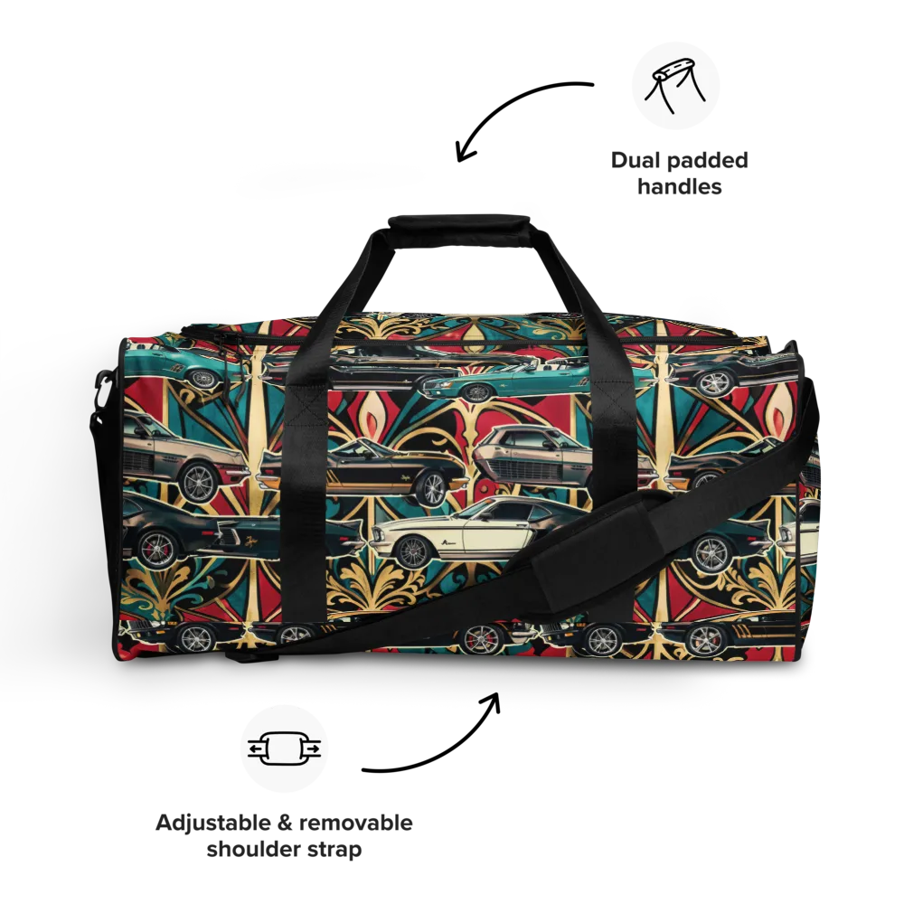 Chrome Deco Rally on Duffle Bag — Front