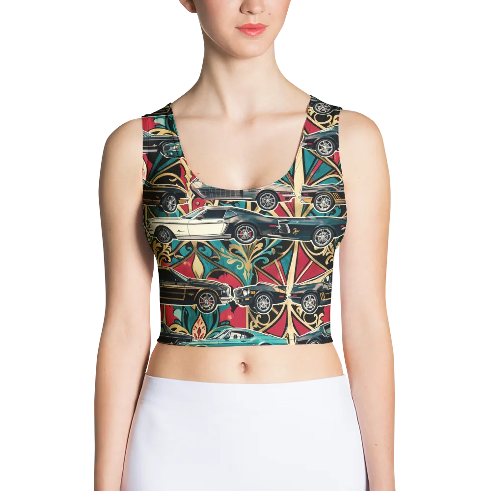 Chrome Deco Rally on Crop Top — Front