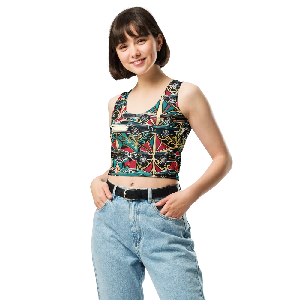 Chrome Deco Rally on Crop Top — Front