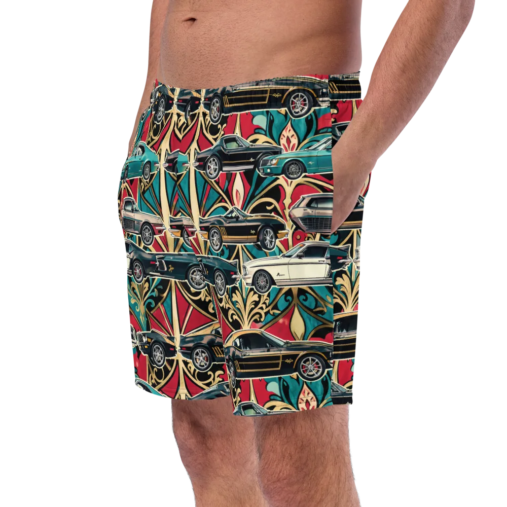 Chrome Deco Rally on Swim Trunks — Left Front