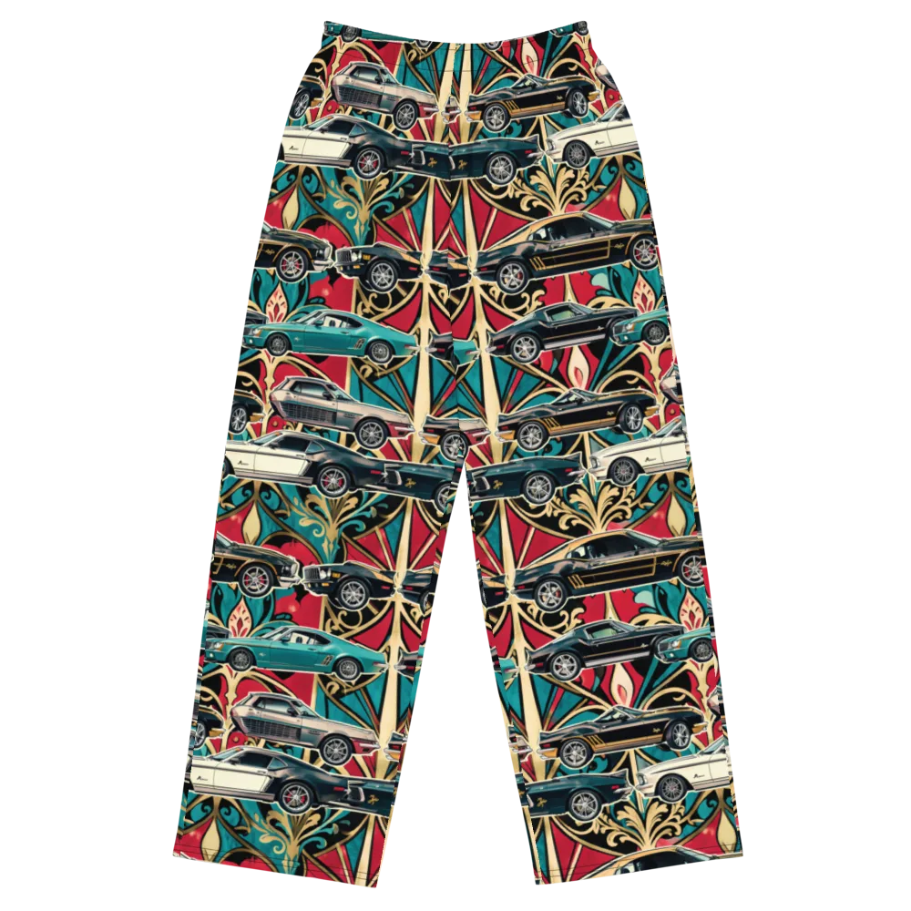 Chrome Deco Rally on Wide-Leg Pants — Front