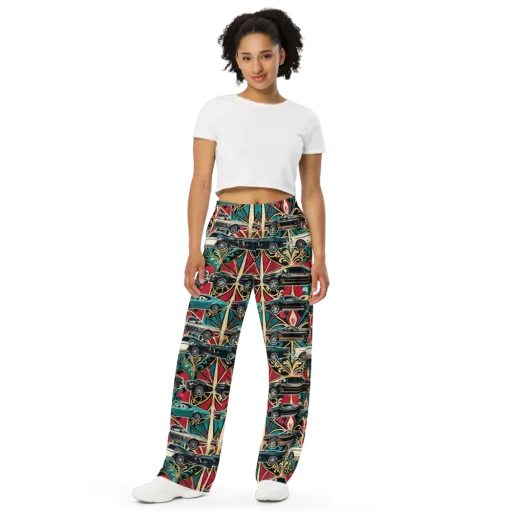 Chrome Deco Rally on a Wide-Leg Pants
