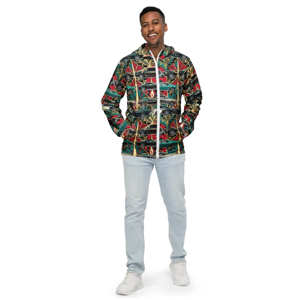 Chrome Deco Rally on Men's Windbreaker — Front