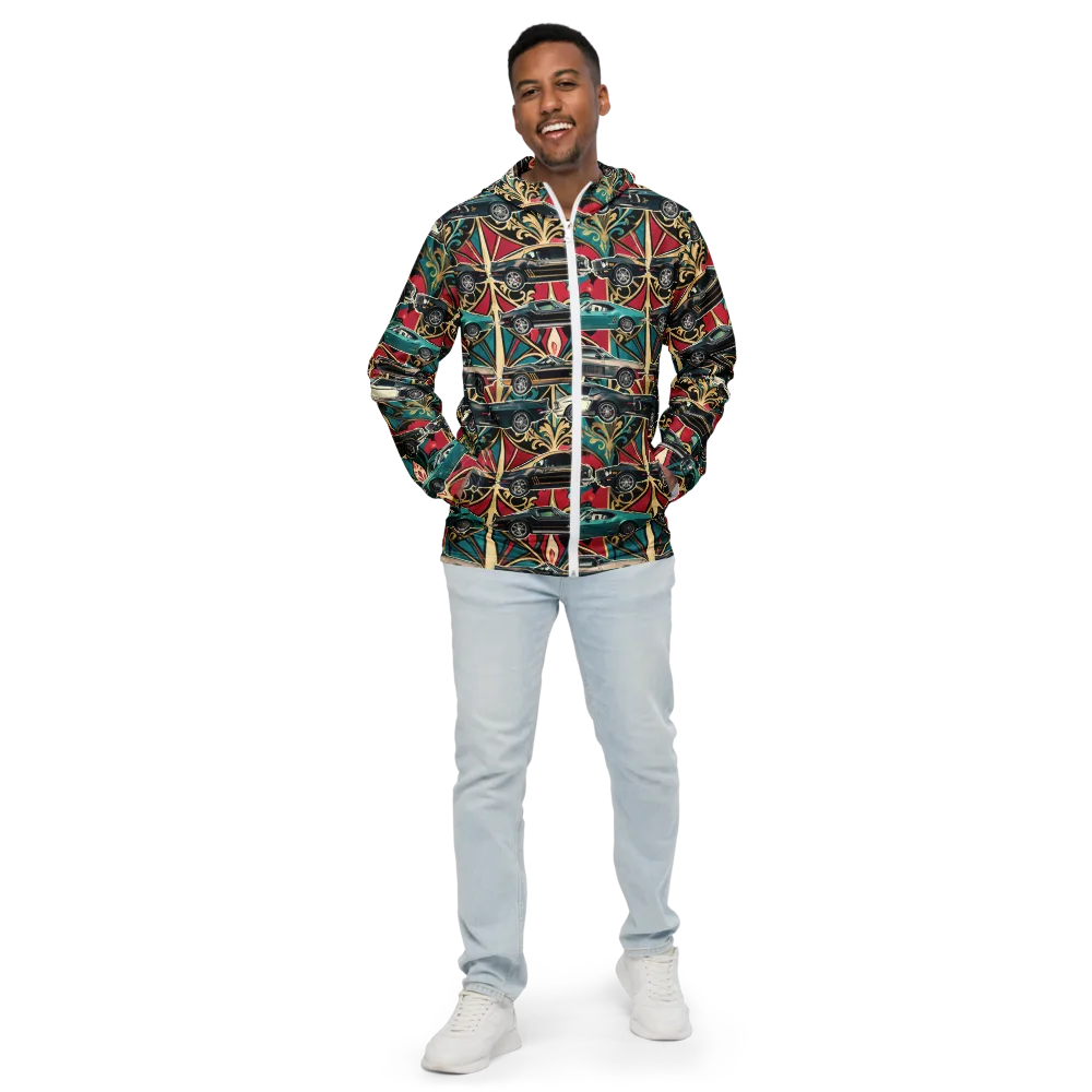 Chrome Deco Rally on Men's Windbreaker — Front