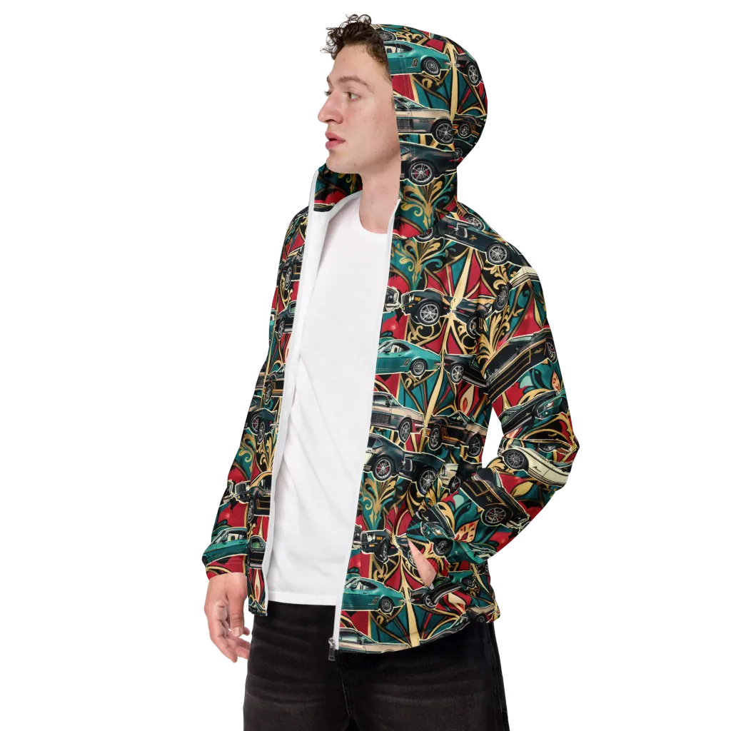 Chrome Deco Rally on Men's Windbreaker — Left Front