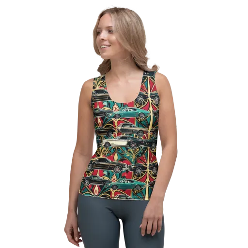 Chrome Deco Rally on a Women's Tank Top