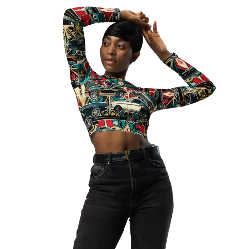 Chrome Deco Rally on a Long Sleeve Crop Top