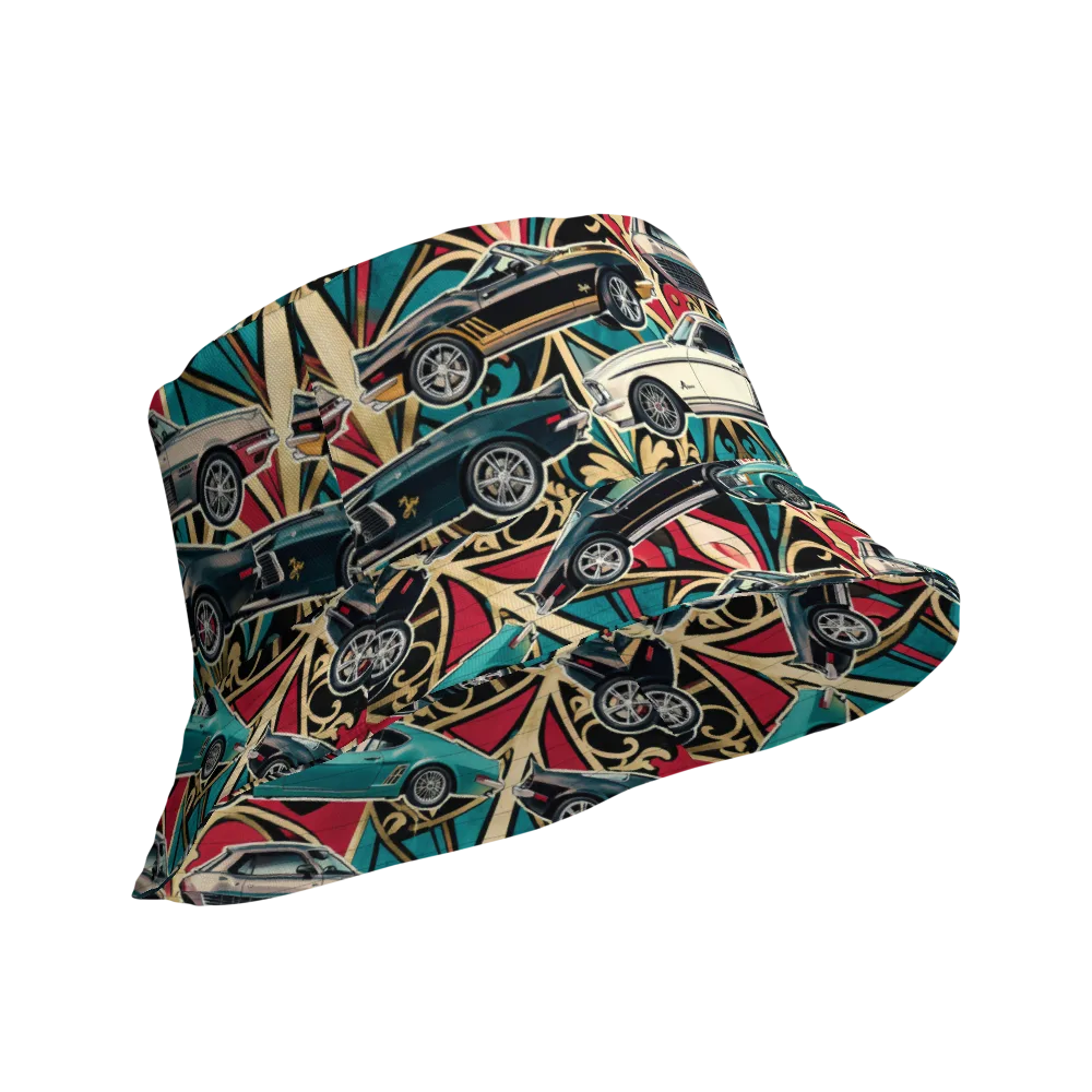 Chrome Deco Rally on Reversible Bucket Hat — Product details Outside