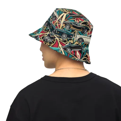Chrome Deco Rally on a Reversible Bucket Hat