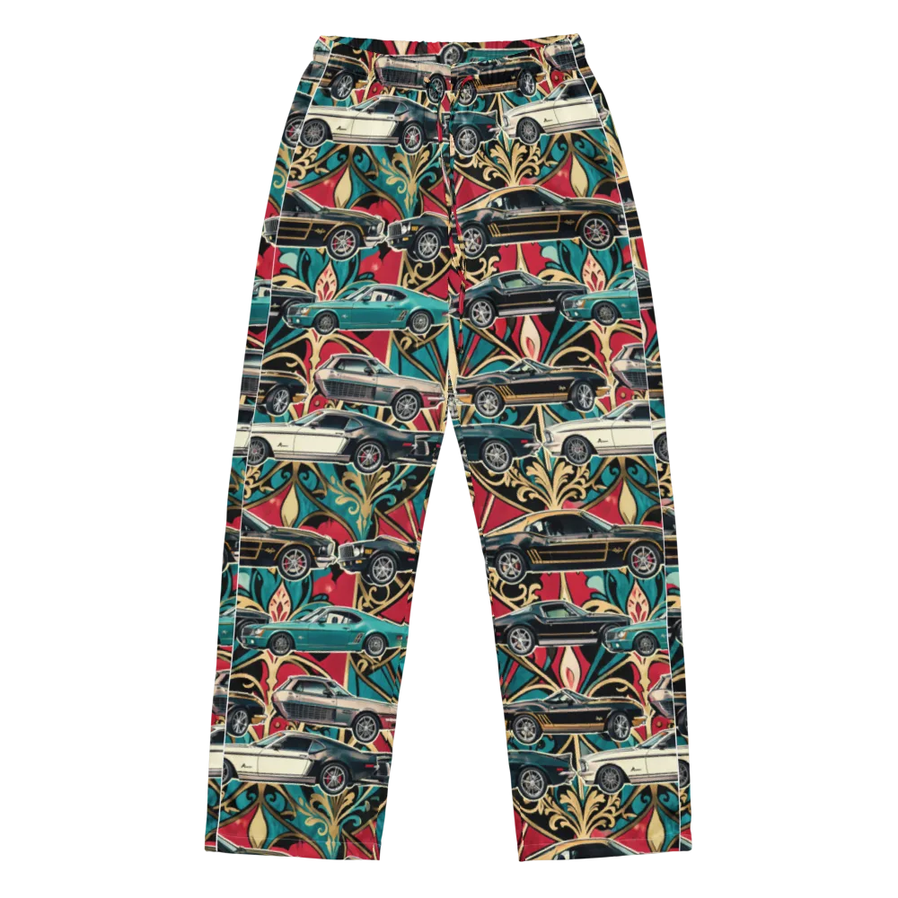 Chrome Deco Rally on Women's Pajama Pants — Front